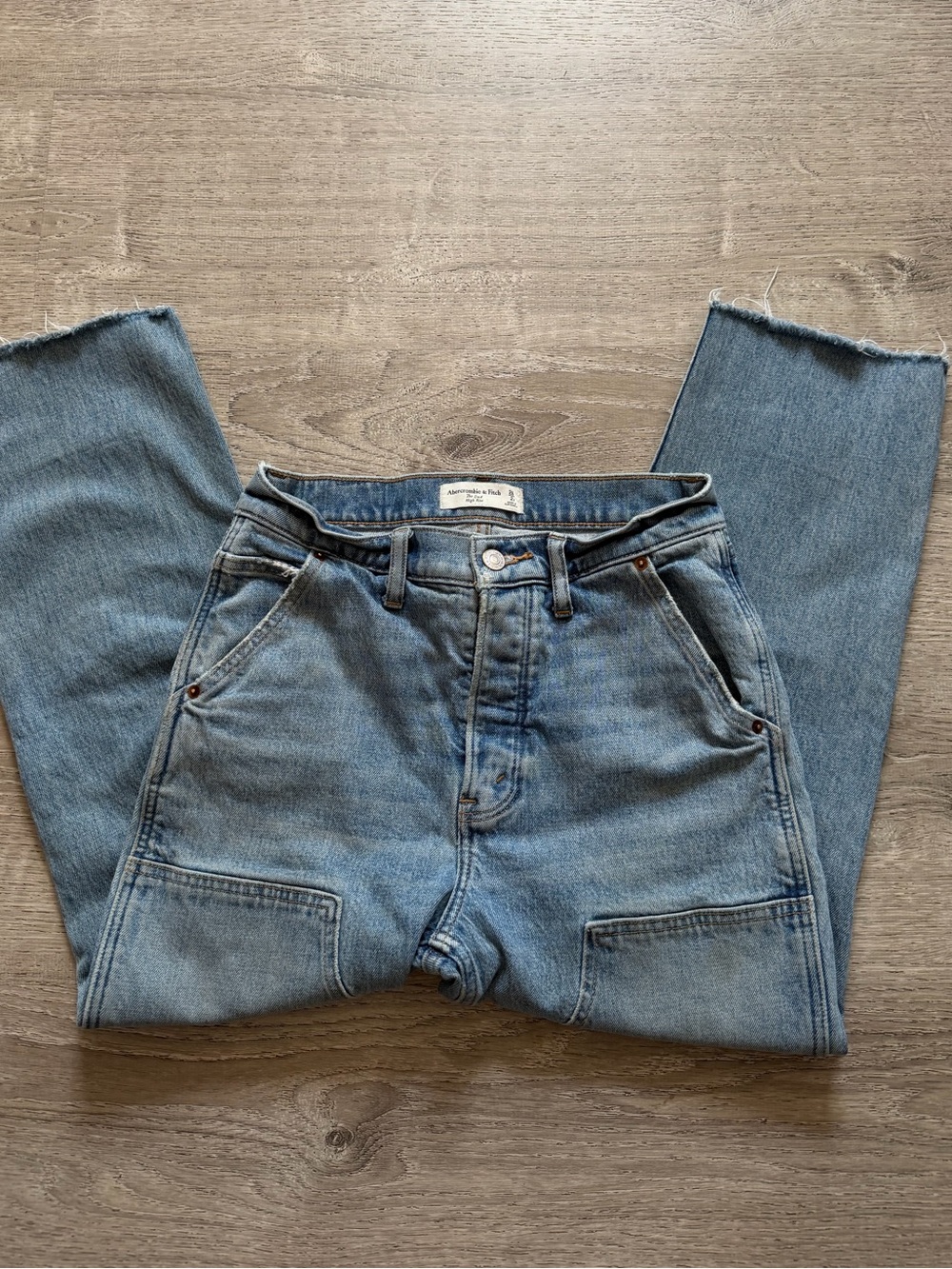 Abercrombie & Fitch Light Blue Boyfriend Carpenter Jeans
